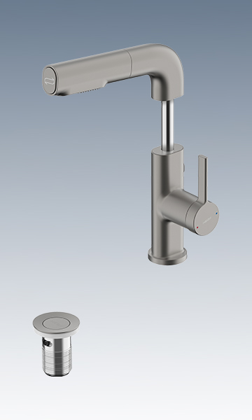HMF158-115B-SH 蜜桃视频APP色版网站抽拉面盆龙头